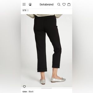 Betabrand cropped Cosmo Lite Dress Pant - black